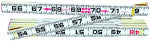 LUFKIN Crescent Lufkin Red End Series 066FN Flat Reading Wood Rule, SAE Graduation, Wood, White TOOLS LUFKIN