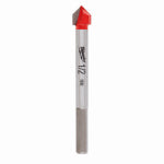 MILWAUKEE Milwaukee 48-20-8985 Drill Bit, 1/2 in Dia, 3-3/4 in OAL, 1/4 in Dia Shank, Round Shank, Carbide TOOLS MILWAUKEE