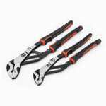 CRESCENT Crescent Z2 Auto-Bite Series RTABCGSET2 Tongue and Groove Plier Set, 2-Piece, Alloy Steel, Black/Rawhide, Polished TOOLS CRESCENT   