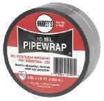 HARVEY Harvey 14100 Pipe Wrap, 100 ft L, 2 in W, 10 mil Thick, Black PLUMBING, HEATING & VENTILATION HARVEY