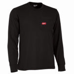 MILWAUKEE ELECTRIC TOOL CORP Gridiron Long-Sleeve Pocket T-Shirt, Heavy Duty, Moisture Wicking, Black, L CLOTHING, FOOTWEAR & SAFETY GEAR MILWAUKEE ELECTRIC TOOL CORP