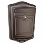 ARCHITECTURAL MAILBOXES Maison Mailbox, Wall-Mount, Rubbed Bronze, 19.37 x 36.86-In.