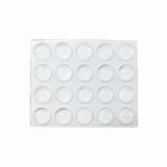 SHEPHERD HDWE. PROD., LLC. Super Sliders 3/8 In. Clear Round Furniture Wall Bumper (20-Pack)