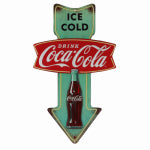 OPEN ROAD BRANDS LLC 14x24 Coca Cola Sign HOUSEWARES OPEN ROAD BRANDS LLC   