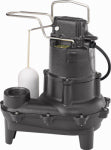 FLINT & WALLING/STAR WATER Cast Iron Submersible Sewage Pump, for Household Sewage Removal, 4/10 HP