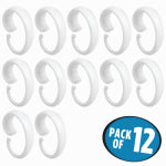 INTERDESIGN INC Shower Curtain "C" Hooks, White Plastic, 12-Pk. HOUSEWARES INTERDESIGN INC