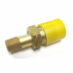 US HARDWARE US Hardware RV-443C Propane Adapter Fitting, 1/4 in POL x MPT, Brass AUTOMOTIVE US HARDWARE