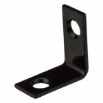 ASSA ABLOY AMERICAS RESIDENTIALI NC Corner Brace Angle Reinforcement, Black, 1/2 x 1 In.