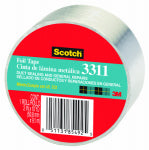 3M Scotch 3311-10A Foil Tape, 10 yd L, 2 in W, Aluminum Backing, Silver PAINT 3M