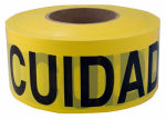 HANSON C H CO "Caution Cuidado" Biligual Barricade Tape, 3 In. x 1,000 Ft.