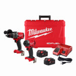 MILWAUKEE ELECTRIC TOOL CORP M18 18-Volt Cordless Hammer Drill & Impact Driver Combo Kit, Brushless Motor, (2) Batteries & Charger TOOLS MILWAUKEE ELECTRIC TOOL CORP