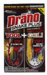 DRANO SC Johnson Drano Snake Plus 70241 Drain Cleaner, Gel, Bleach PLUMBING, HEATING & VENTILATION DRANO