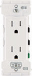 LEVITON MFG CO 15A WHT EDGE TMP OUTLET