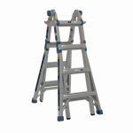 WERNER LADDER COMPANY Werner 18 Ft. Aluminum Multi-Position Telescoping Ladder with 375 Lb. Load Capacity Type IAA Ladder Rating