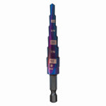 J S PRODUCTS Mach-Blue 6-Step Drill Bit, 3/16 - 1/2 In. TOOLS J S PRODUCTS