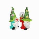 FUSION PRODUCTS LTD. Solar LED Gnome Statue, Blue or Red ELECTRICAL FUSION PRODUCTS LTD.