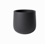 AVERA HOME GOODS LLC Century Planter, Black Fiberglass Reinforced Cement, 6 In. High LAWN & GARDEN AVERA HOME GOODS LLC   