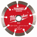 MILWAUKEE ELECTRIC TOOL CORP Masonry & Concrete Cutting Diamond Grinder Blade, Segmented, 4-1/2 In.