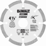 DEWALT DEWALT DW4782 Saw Blade, 4-1/2 in Dia, 7/8 in Arbor, Diamond Cutting Edge, Segmented Rim TOOLS DEWALT