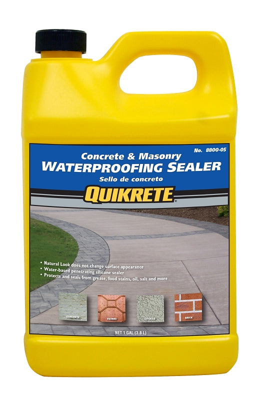 QUIKRETE Quikrete 8800-05 Waterproofing Sealer, White, Liquid, 1 gal Bottle PAINT QUIKRETE