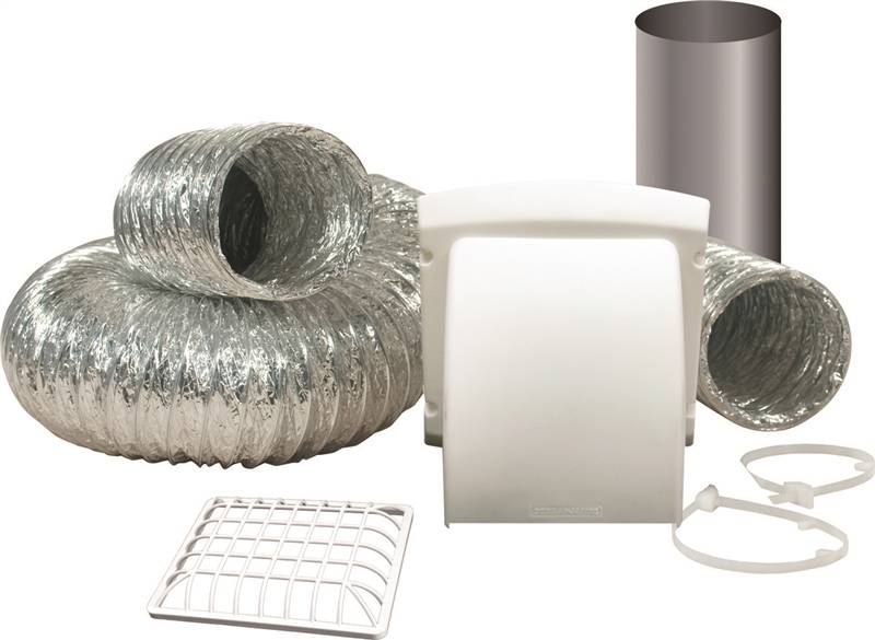 DUNDAS JAFINE Dundas Jafine ProMax TD48PMKZW Dryer Vent Kit, Polypropylene, White, 12-Piece PLUMBING, HEATING & VENTILATION DUNDAS JAFINE