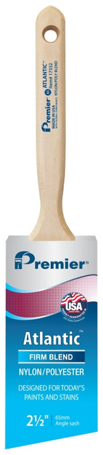 PREMIER PAINT ROLLER Premier Atlantic 17332 Paint Brush, 2-1/2 in W, Nylon/Polyester Bristle PAINT PREMIER PAINT ROLLER   