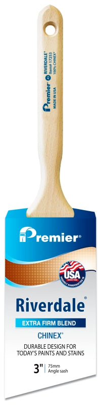 PREMIER PAINT ROLLER Premier Riverdale 17253 Paint Brush, 3 in W, 3-3/16 in L Bristle, Chinex Bristle PAINT PREMIER PAINT ROLLER