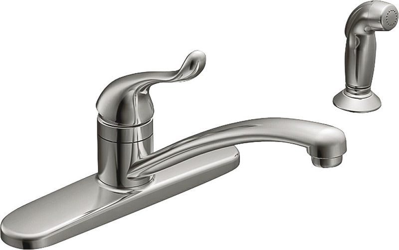 MOEN Moen Adler Series CA87530 Kitchen Faucet, 1.5 gpm, 1-Faucet Handle, Stainless Steel, Chrome Plated, Deck Mounting PLUMBING, HEATING & VENTILATION MOEN   
