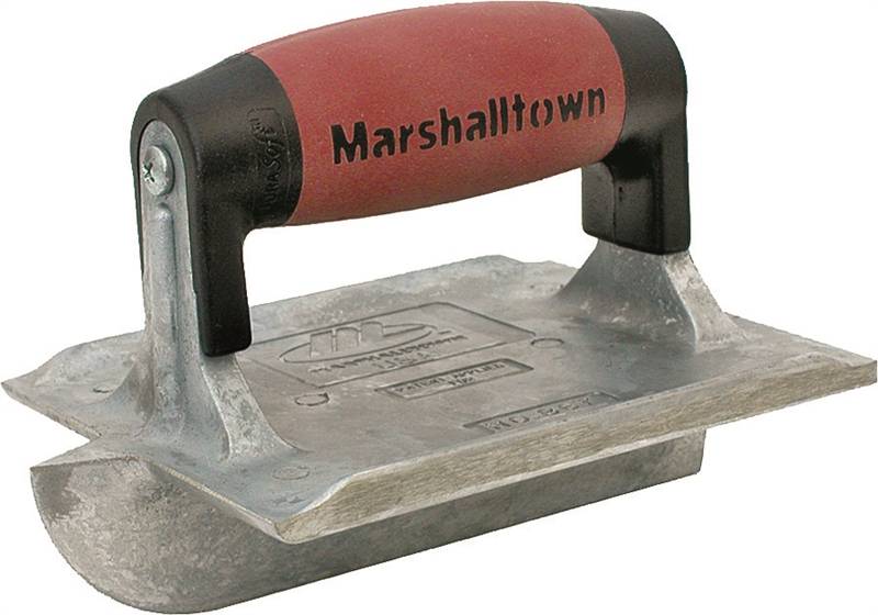 MARSHALLTOWN Marshalltown DuraSoft Series 833D Hand Groover, 6 in L Blade, 4-3/8 in W Blade, 1/4 in Radius, Zinc Blade TOOLS MARSHALLTOWN   
