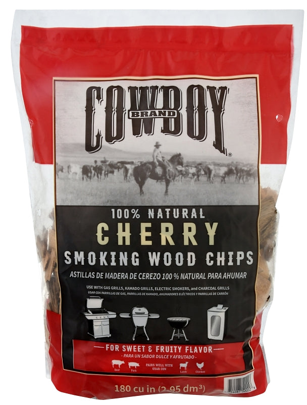 COWBOY Cowboy 51412T Smoking Chip, Cherry, 12 in L, Wood, 180 cu-in OUTDOOR LIVING & POWER EQUIPMENT COWBOY