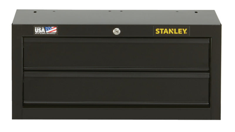 STANLEY Stanley STST22621BK Middle Tool Chest, 1830 cu-in, 26 in OAW, 11-1/2 in OAH, 12 in OAD, Steel, Black, 2-Drawer TOOLS STANLEY   