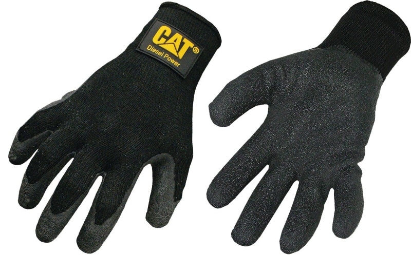 CAT GLOVES & SAFETY CAT CAT017400L Protective Gloves, L, Knit Wrist Cuff, Cotton/Polyester Glove, Black CLOTHING, FOOTWEAR & SAFETY GEAR CAT GLOVES & SAFETY   