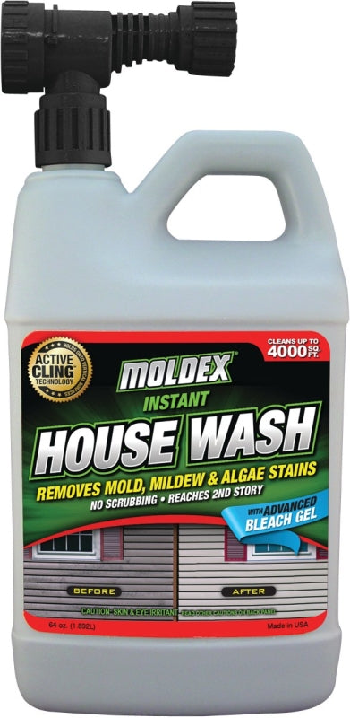 MOLDEX Moldex 7030 Instant House Wash, Liquid, Mild, Pale Yellow, 64 oz, Bottle PAINT MOLDEX