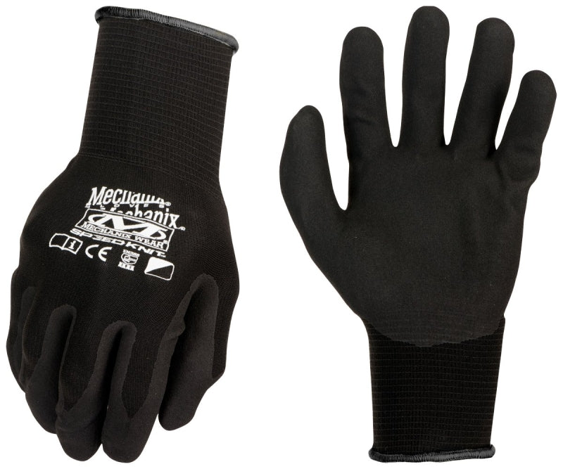 MECHANIX WEAR Mechanix Wear SpeedKnit Series S1DE-05-500 Work Gloves, Men's, M, S, Nitrile Coating, Black