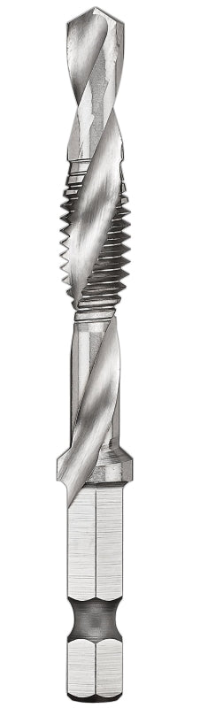 DEWALT DEWALT IMPACT READY DWADTQTR51618 Tap and Drill Bit, 5/16 in Dia, 3-Flute, Spiral Flute, HSS