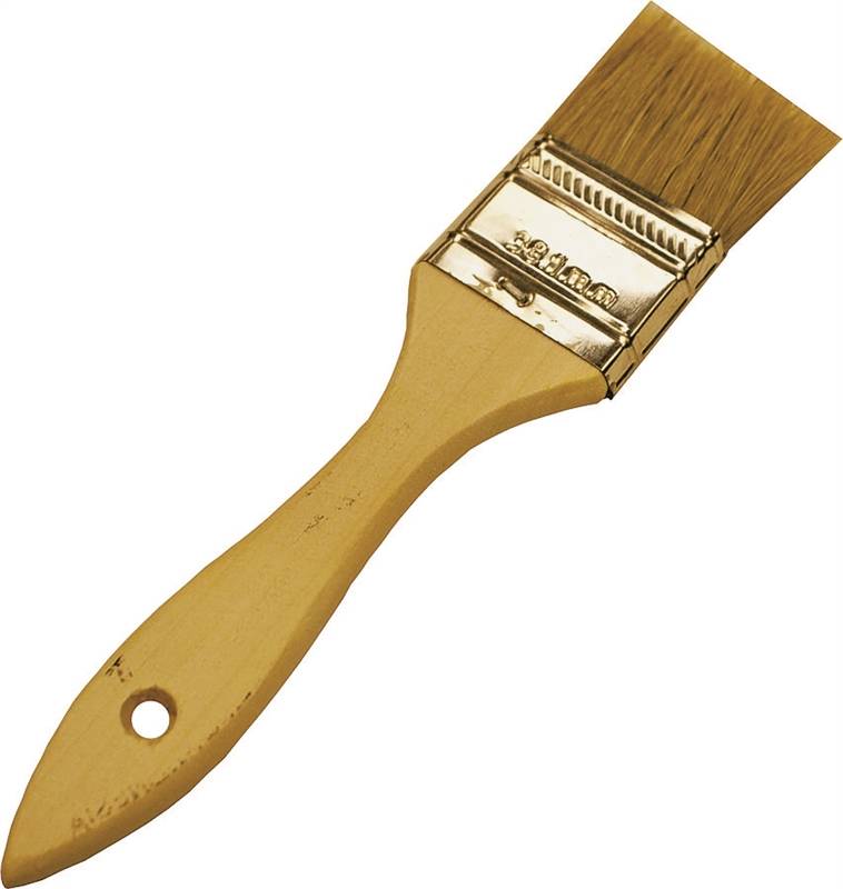 WOOSTER BRUSH Wooster F5117-1/2 Paint Brush, 1/2 in W, 1-11/16 in L Bristle, Soft Natural China Bristle, Plain-Grip Handle PAINT WOOSTER BRUSH   