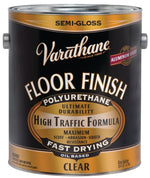 VARATHANE Varathane 130131 Floor Finish Paint, Semi-Gloss, Liquid, Crystal Clear, 1 gal, Can PAINT VARATHANE   