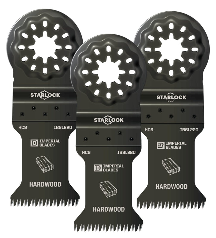 IMPERIAL BLADES Imperial Blades Starlock IBSL220-3 Oscillating Blade, 14 TPI, HCS, 3/PK TOOLS IMPERIAL BLADES
