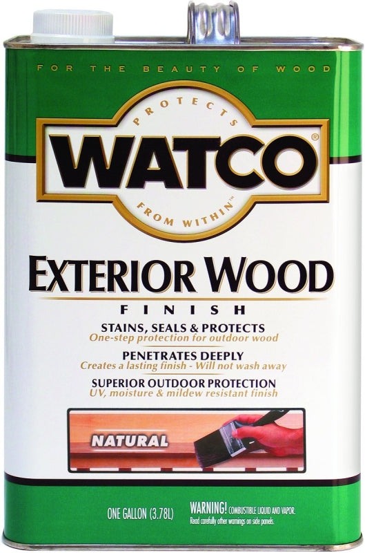 WATCO Watco 67732 Exterior Finish, Natural, Liquid, 1 gal, Can PAINT WATCO   