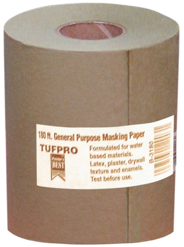 TRIMACO Trimaco EasyMask 12903 Trim Masking Paper, 180 ft L, 3 in W, Brown PAINT TRIMACO   