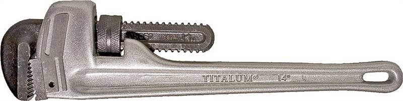 SUPERIOR TOOL Superior Tool 04814 Pipe Wrench, 2 in Jaw, 14 in L, Straight Jaw, Aluminum, Epoxy-Coated TOOLS SUPERIOR TOOL   