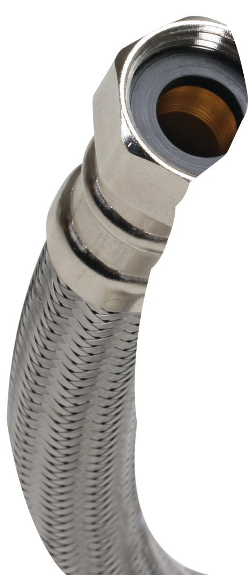 FLUIDMASTER Fluidmaster B1H12 High-Flexible Water Heater Connector, 3/4 in, FIP, Stainless Steel, Nickel, 12 in L PLUMBING, HEATING & VENTILATION FLUIDMASTER   