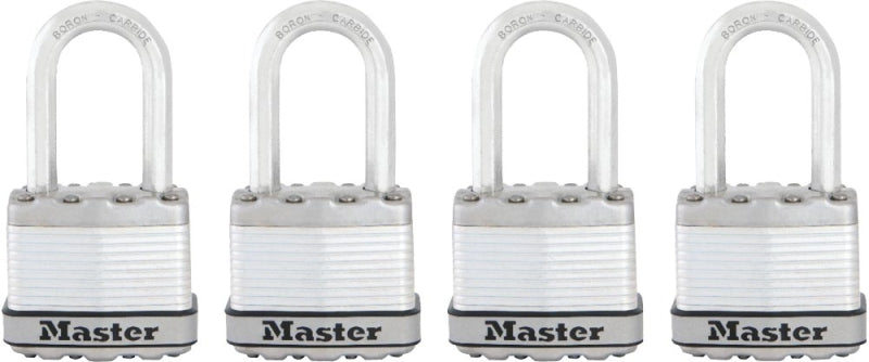 MASTER LOCK Master Lock Magnum Series M1XQLF Padlock, Keyed Alike Key, 5/16 in Dia Shackle, 1-1/2 in H Shackle, Stainless Steel Body HARDWARE & FARM SUPPLIES MASTER LOCK