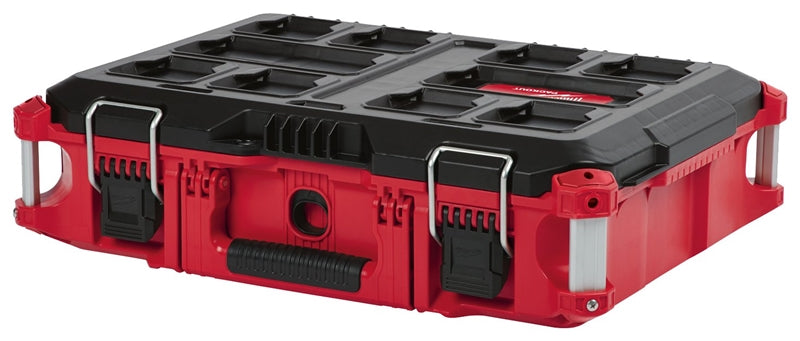MILWAUKEE Milwaukee 48-22-8424 Tool Box, 75 lb, Plastic, Red, 22.1 in L x 16.1 in W x 6.6 in H Outside TOOLS MILWAUKEE   
