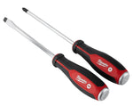 MILWAUKEE Milwaukee 48-22-2702 Screwdriver Set, 2-Piece, Steel TOOLS MILWAUKEE