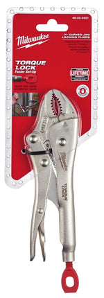 MILWAUKEE Milwaukee Torque Lock 48-22-3421 Locking Plier, 7 in OAL, 1-1/2 in Jaw Opening, Ergonomic Handle, 29/64 in W Jaw