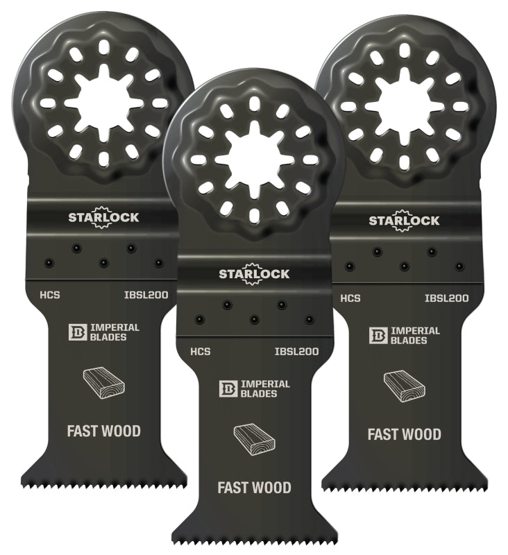 IMPERIAL BLADES Imperial Blades Starlock IBSL200-3 Standard Blade, 18 TPI, HCS, 3/PK TOOLS IMPERIAL BLADES
