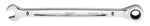 MILWAUKEE Milwaukee 45-96-9308 Ratcheting Combination Wrench, Metric, 8 mm Head, 5-3/4 in L, 12-Point, Steel, Chrome TOOLS MILWAUKEE