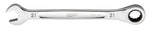 MILWAUKEE Milwaukee 45-96-9321 Ratcheting Combination Wrench, Metric, 21 mm Head, 11.1 in L, 12-Point, Steel, Chrome TOOLS MILWAUKEE