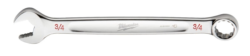 MILWAUKEE Milwaukee 45-96-9424 Combination Wrench, SAE, 3/4 in Head, 9.84 in L, 12-Point, Steel, Chrome, Ergonomic, I-Beam Handle TOOLS MILWAUKEE   